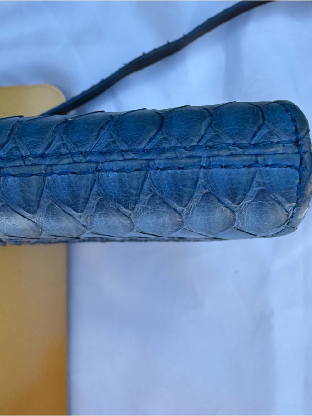 Exquisite Rare Vintage Real Python Clutch - Picture 10 of 11